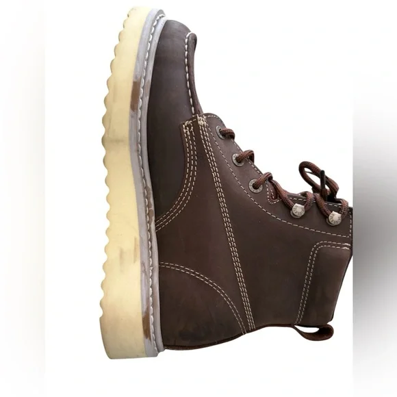 Wolverine Men's Loader Wedge Boots Dark Brown Leather Size 8 1/2 Medium Width - Picture 6 of 14